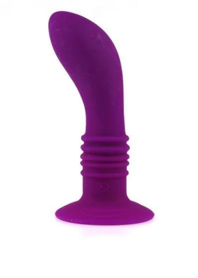 1538M      10 Function Vibrating Silicone P-Spot or G-Spot Dildo with Suction Cup Base - Image 3