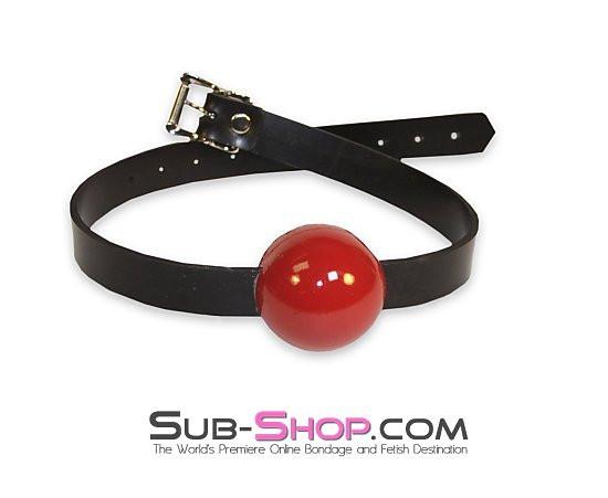 1465A      Rubber Desires Rubber Strap Ballgag, Red Ball - Image 13