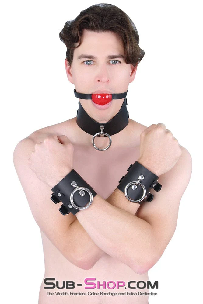 1656A      Surrender 3" Black Leather Posture Collar - Image 7