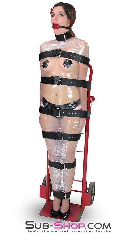 1743A-BLK      2" Wide Buckling Bondage Strap, Black Leather - 4 Sizes! - Image 10