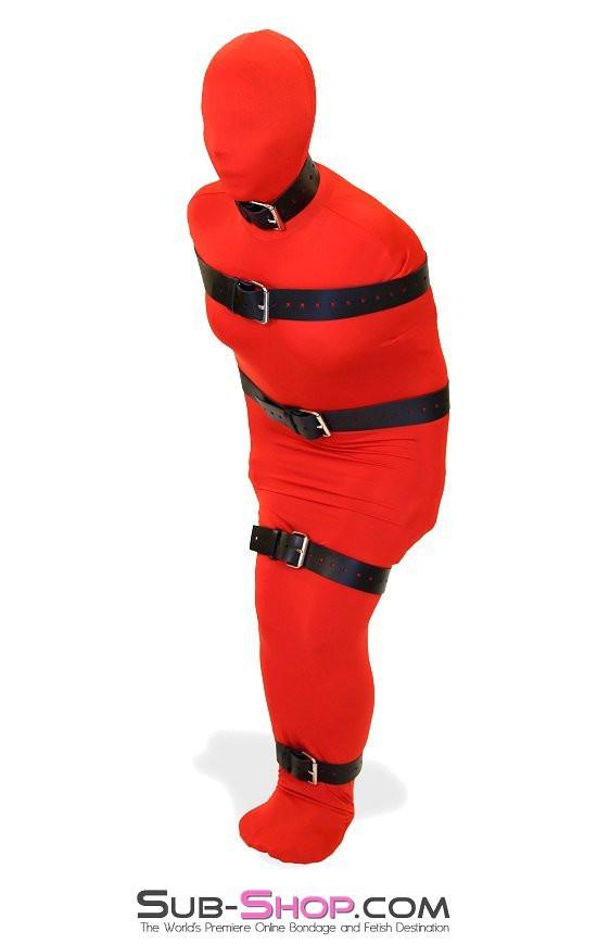 1743A-BLK      2" Wide Buckling Bondage Strap, Black Leather - 4 Sizes! - Image 14