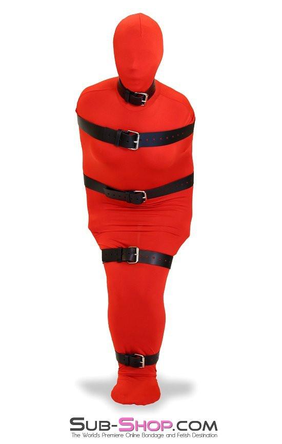 1743A-BLK      2" Wide Buckling Bondage Strap, Black Leather - 4 Sizes! - Image 15