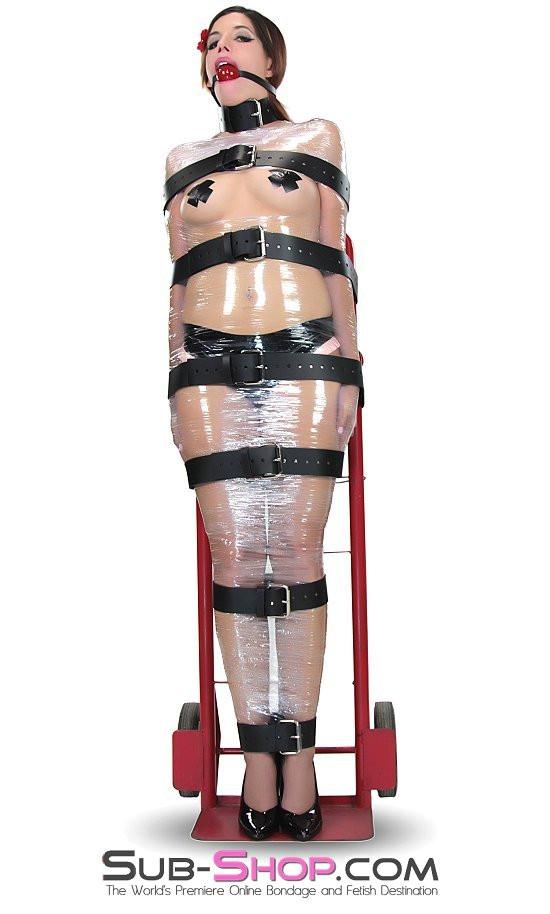 1743A-BLK      2" Wide Buckling Bondage Strap, Black Leather - 4 Sizes! - Image 8