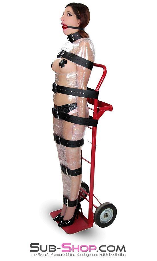 1743A-BLK      2" Wide Buckling Bondage Strap, Black Leather - 4 Sizes! - Image 9