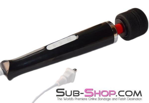 9079RS       30 Speed Multi-Function Magic Wand Massager, Black - Image 3