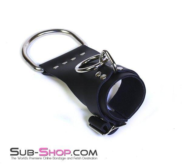 4729A      Suspension Bondage Leather Wrist Cuffs - Image 17