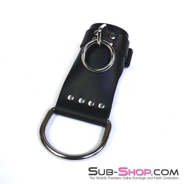 4729A      Suspension Bondage Leather Wrist Cuffs - Image 20