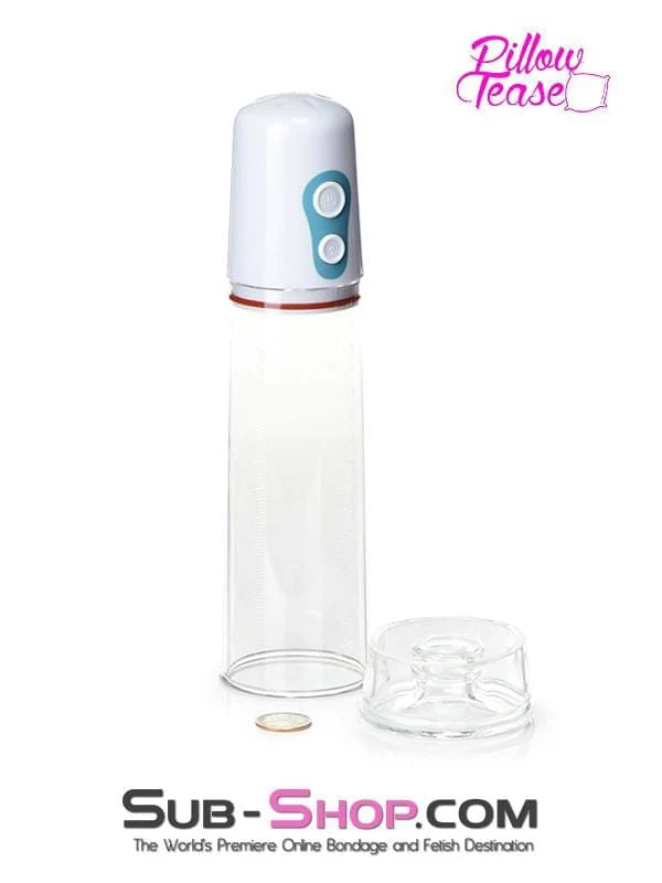 1609M      Auto Vacuum White Penis Pump - Image 3