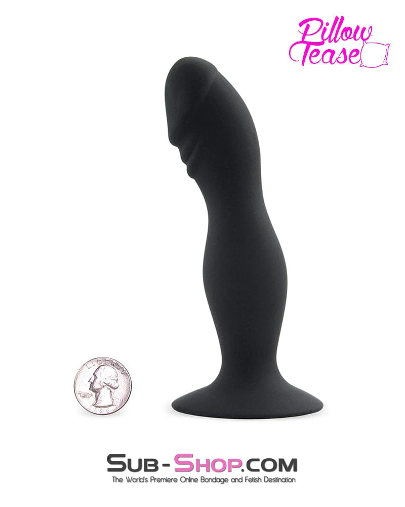 3487M      Black Silicone Ripple Dildo - Image 6