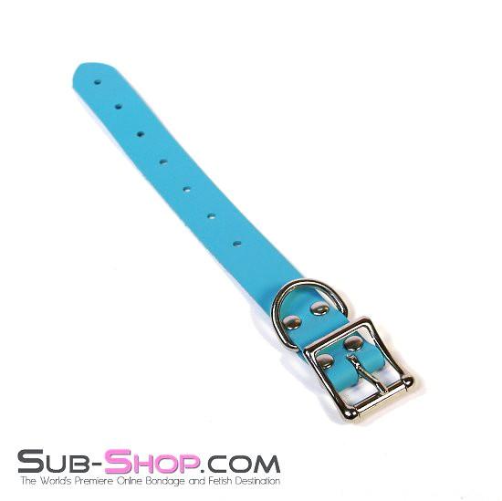 5702A Buckling Bondage Straps, Diamond Blue Leather - 5 Sizes! - Image 14