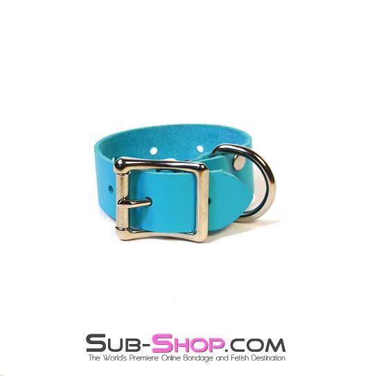 5702A Buckling Bondage Straps, Diamond Blue Leather - 5 Sizes! - Image 24