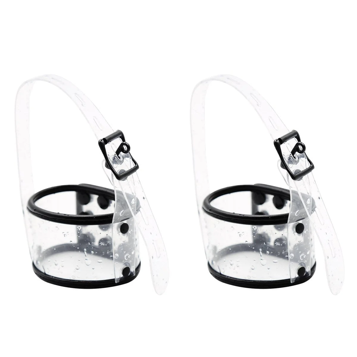 1764MQ Clearly Comfy Ankle and Shoe Cuffs with Black Hardware, Padded Edge and Locking Shoe Straps - Image 5