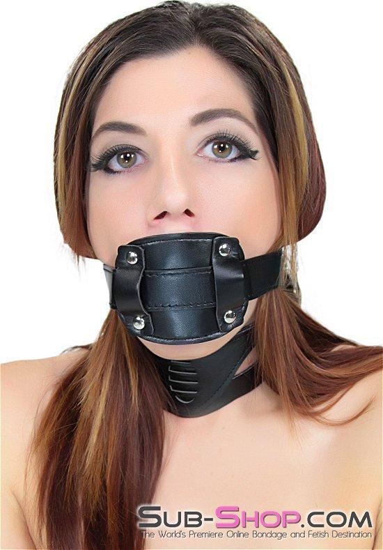 7049RC Deep Throat 4” Long Locking Rubber Penis Gag - Image 12
