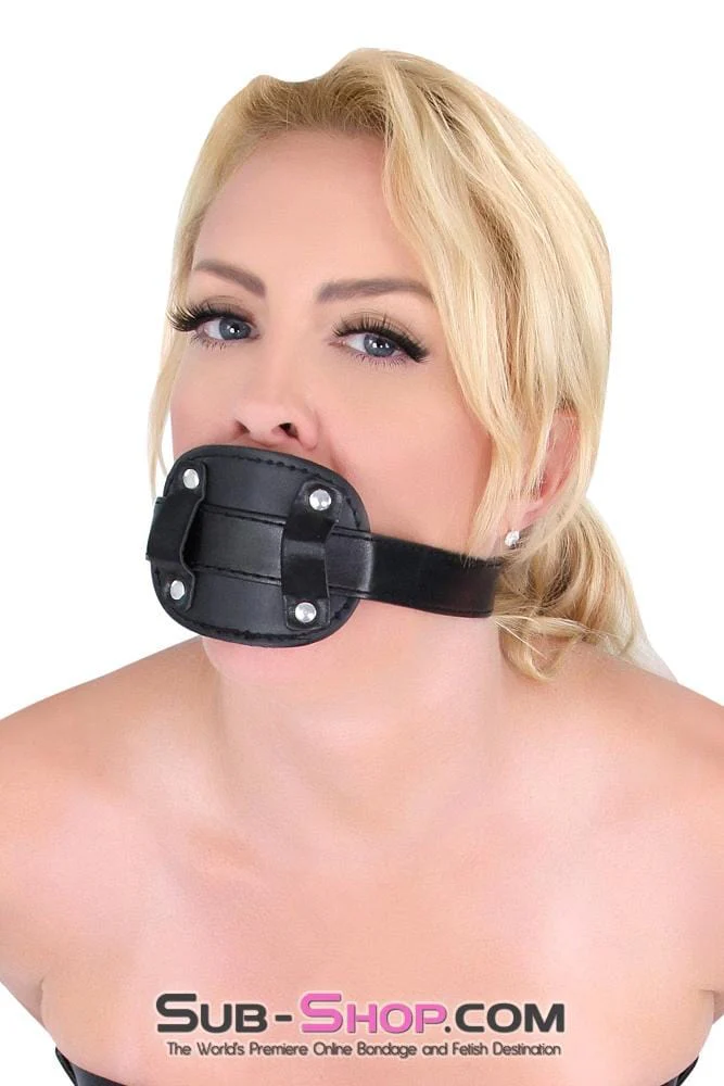 7049RC Deep Throat 4” Long Locking Rubber Penis Gag - Image 5