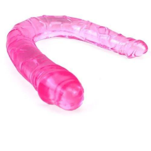 0253M      Double Penetration Fantasy Pink Double Dildo - Image 7