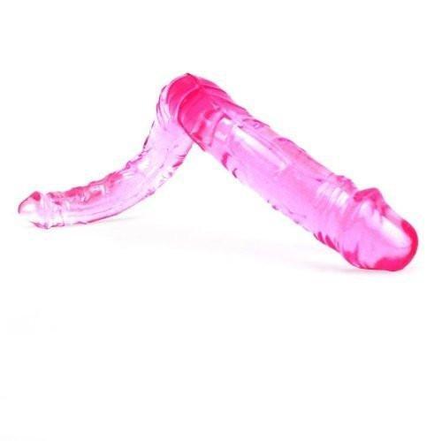 0253M      Double Penetration Fantasy Pink Double Dildo - Image 8