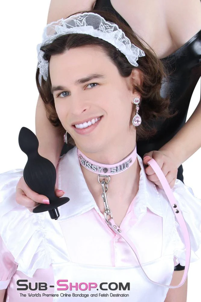 0315E-SIS      Sissy Genie in a Bottle Vibrating Silicone Huge Butt Plug - Image 7