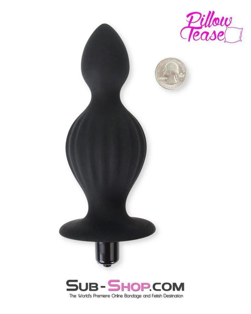 0315E-SIS      Sissy Genie in a Bottle Vibrating Silicone Huge Butt Plug - Image 8