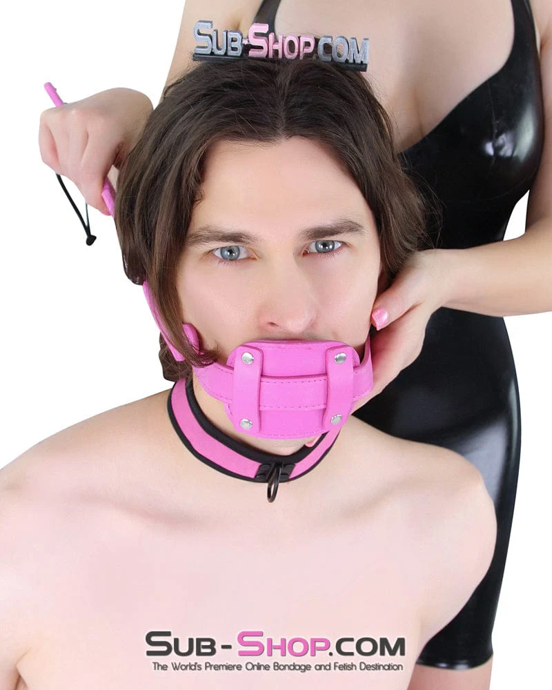 5709RS      <b>BOGO!</b> Hot Pink Locking Penis Gag - Image 30