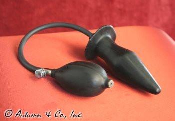 7355D     Inflatable Solid Latex Butt Plug - Image 4