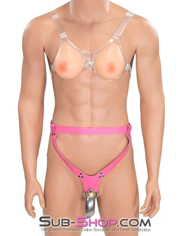 7180AE      Just Like My Own Sissy Transformation B-Cup Real Feel Breasts with Nipples - Image 9