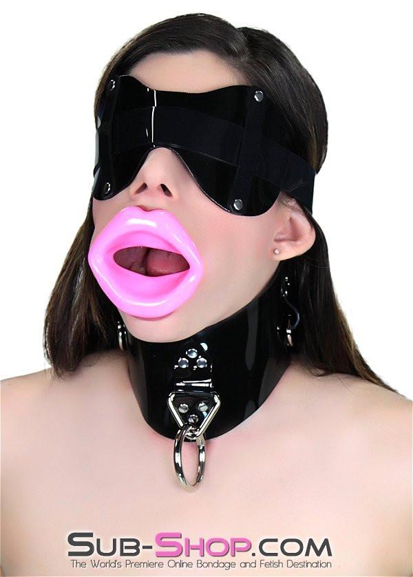 2420DL       Pinky Rubber Sex Doll Lips Open Mouth Gag - Image 3