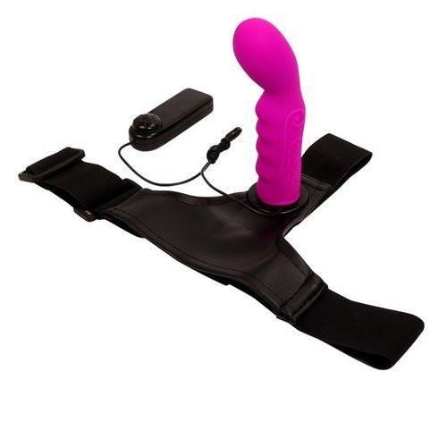 0603M-SIS      Pretty Sissy Slave Gurl P-Spot Vibrating Silicone Pegging Strap On Dildo Forced Feminization with Comfort Harness - Image 4