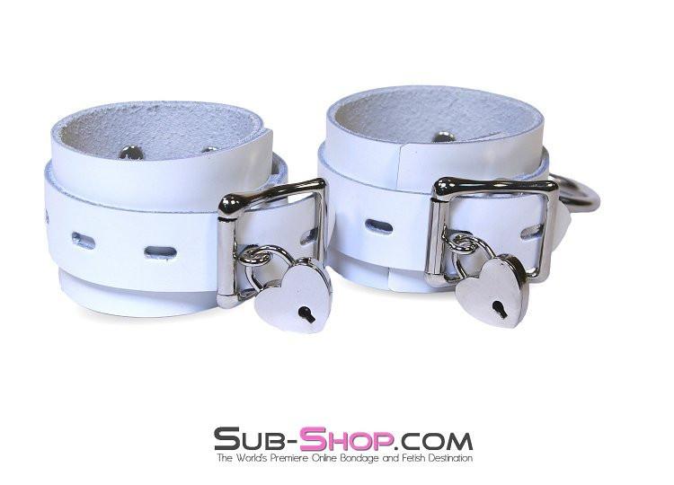 9741A Pure Submission Locking Leather Ankle Cuffs - Image 10