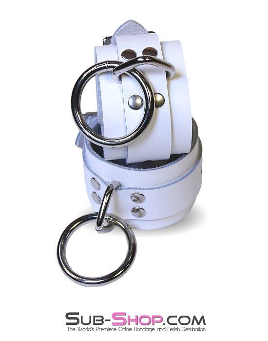 9741A Pure Submission Locking Leather Ankle Cuffs - Image 4