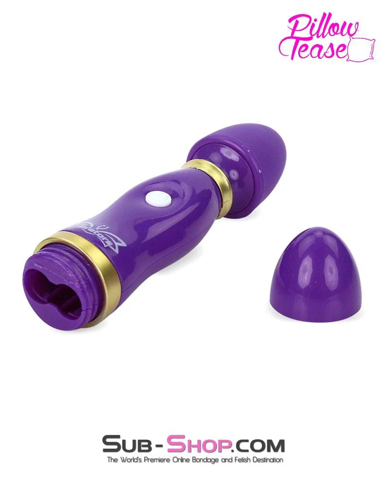 0180M      Purple Mini Mite 12 Function Wand Vibrator - Image 4