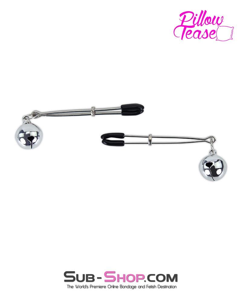 0174MQ-SIS      Sissy Boi Bondage Forced Feminization Pretty Belle of the Cock and Balls Tweezer Clamps with Jingle Bells - Image 3