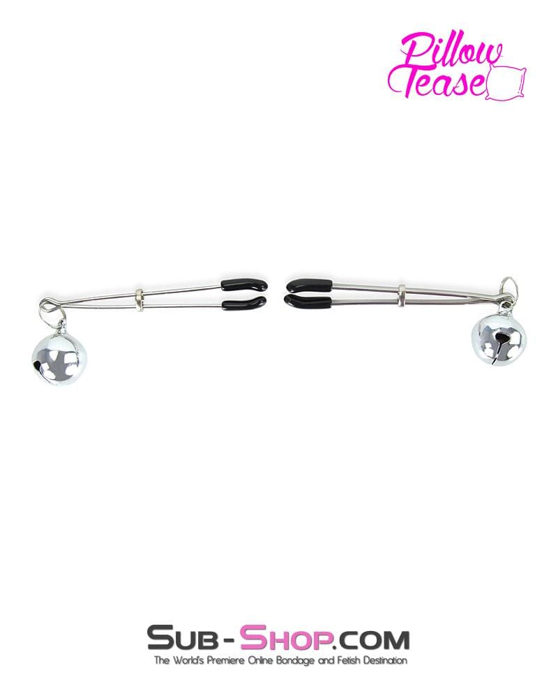 0174MQ-SIS      Sissy Boi Bondage Forced Feminization Pretty Belle of the Cock and Balls Tweezer Clamps with Jingle Bells - Image 5