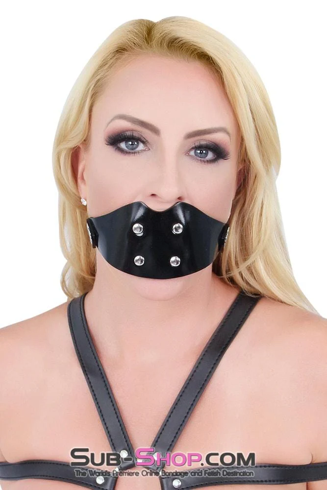 1416A-SIS Sissy Boi Rubberized Locking Dominant Female Rubber Penis Panel Gag - Image 23