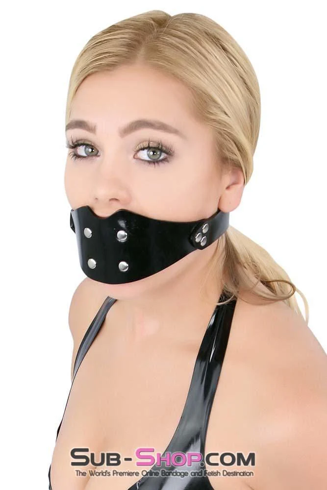 1416A-SIS Sissy Boi Rubberized Locking Dominant Female Rubber Penis Panel Gag - Image 32