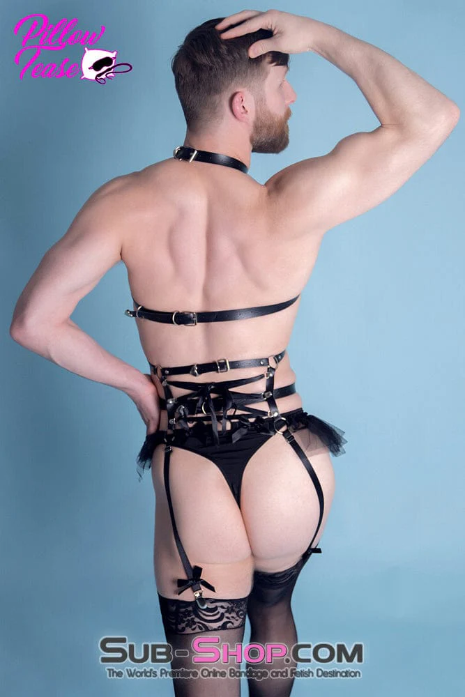 7127M-SIS      Sissy Bondage Domme Man Panties with Cum with Me Leash - Image 8