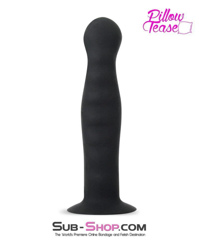 0359E-SIS      Sissy Boy Small Ripple Silicone Pegging Dildo - Image 4