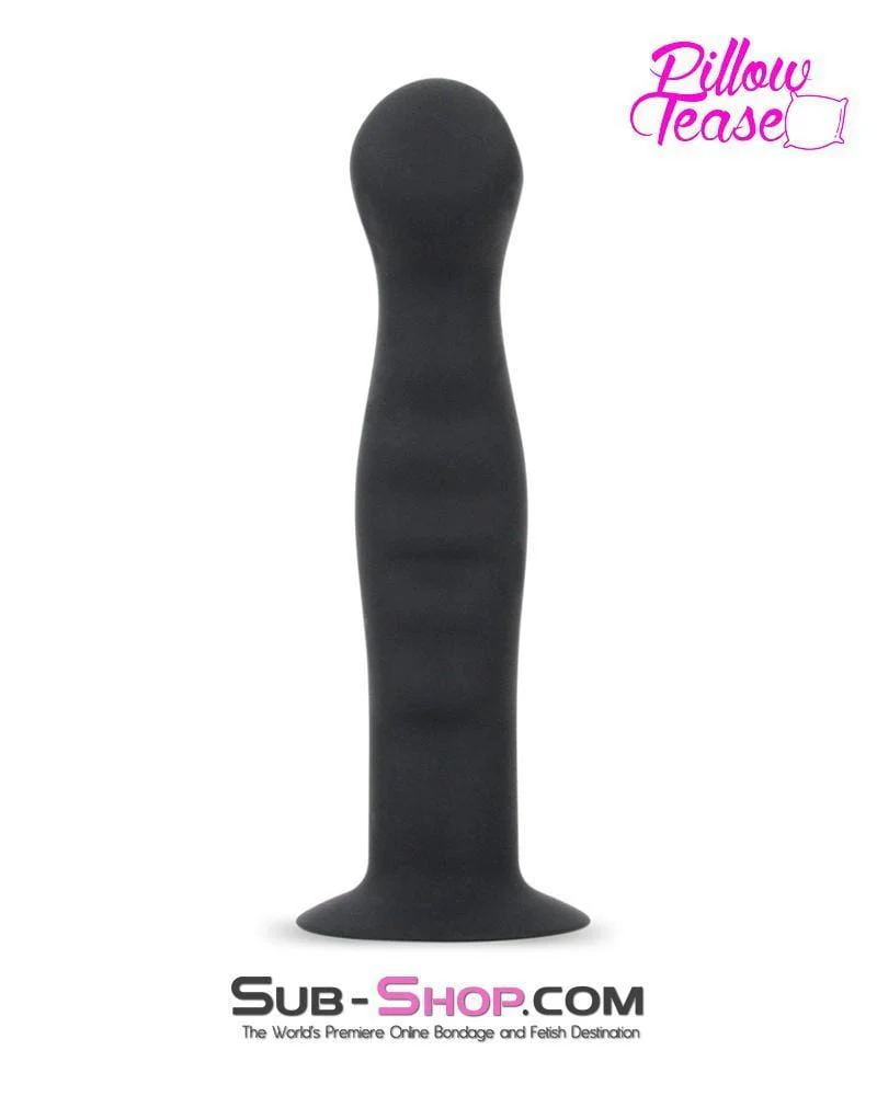 0359E-SIS      Sissy Boy Small Ripple Silicone Pegging Dildo - Image 6