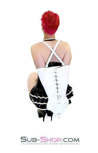 0582HS-SIS      Sissy Training Bound Sissies Pretty Angel White Armbinder - Image 3