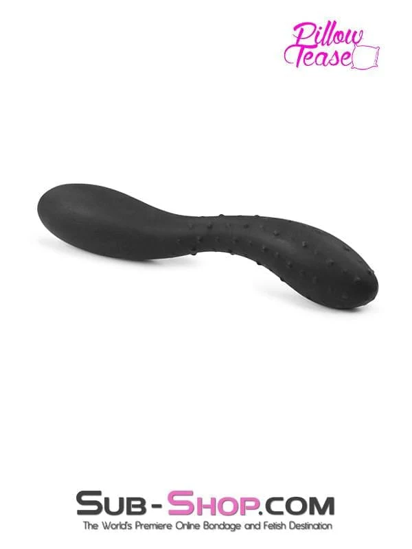 1807M     Smooth & Nubby Silicone Double Ended Dildo - Image 3