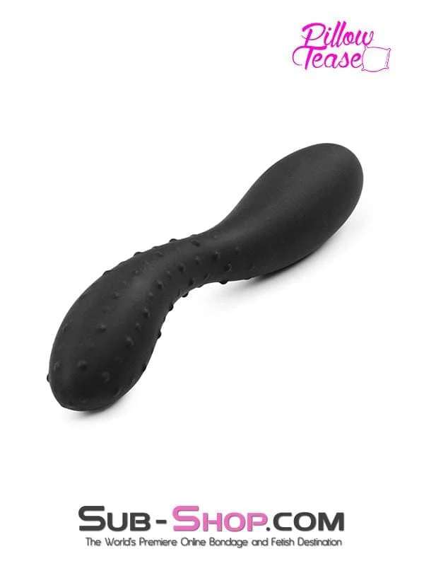 1807M     Smooth & Nubby Silicone Double Ended Dildo - Image 4
