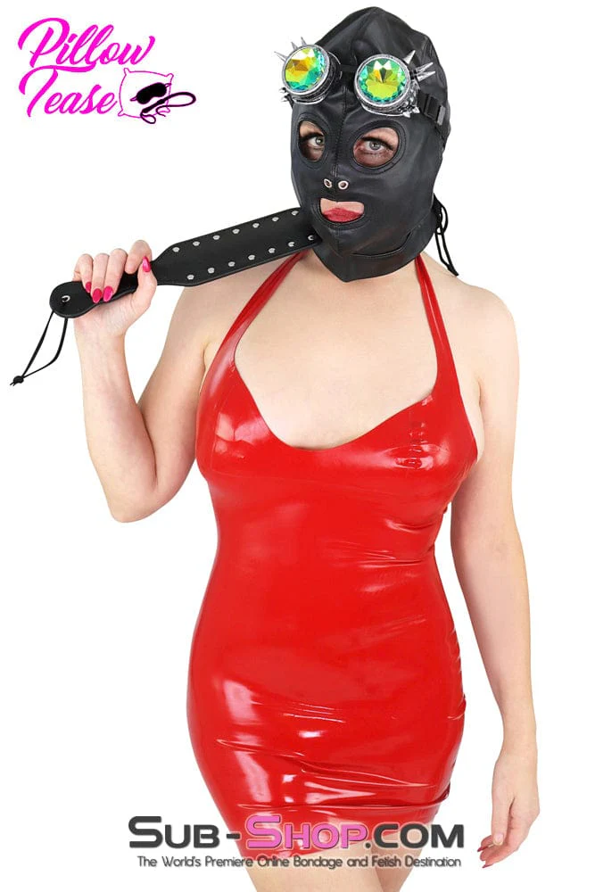 2772M Soft Leatherette Open Mouth and Eyes Lacing Hood - Image 20