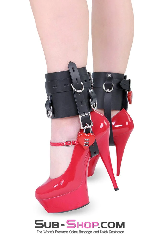 6790A      Stiletto Prisoner Wide Locking Shoe Cuffs - Image 12