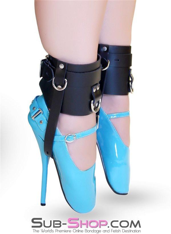 6790A      Stiletto Prisoner Wide Locking Shoe Cuffs - Image 3