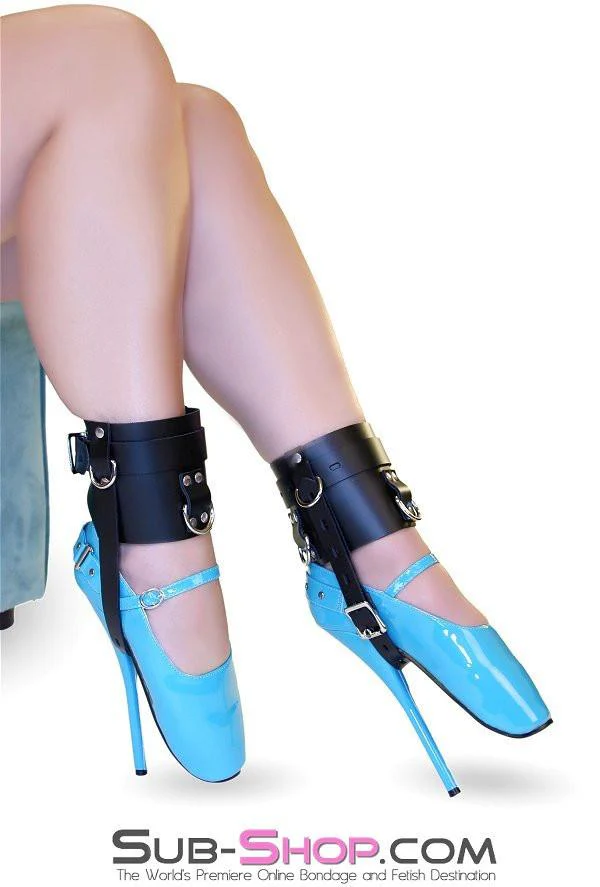 6790A      Stiletto Prisoner Wide Locking Shoe Cuffs - Image 7