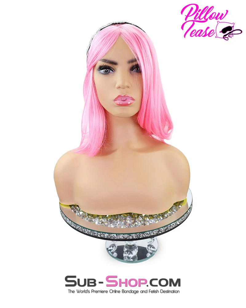 9957AE-SIS      Tickled Pink Sissy 13" Short Cosplay Role Play Wig - Image 11