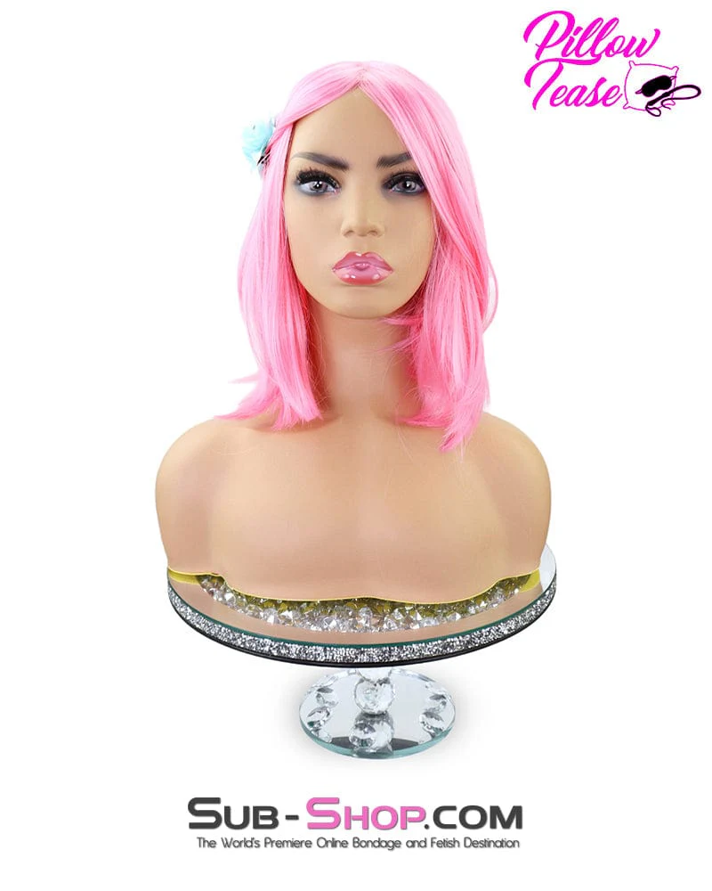 9957AE-SIS      Tickled Pink Sissy 13" Short Cosplay Role Play Wig - Image 9