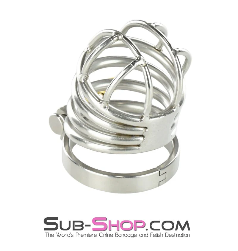 7154AR      Un-Erector Set Locking Steel Male Chastity Device - Image 3