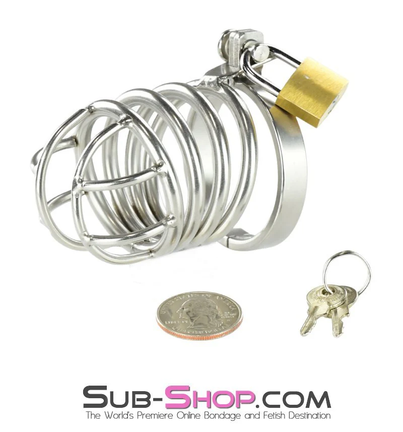 7154AR      Un-Erector Set Locking Steel Male Chastity Device - Image 6